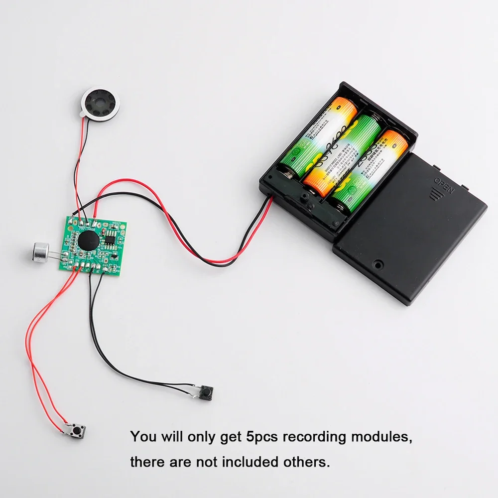 30s Sound Recorder Module Voice Music Recording Playback Board for Electronic Toys IC Chip Audio Recordable Gift