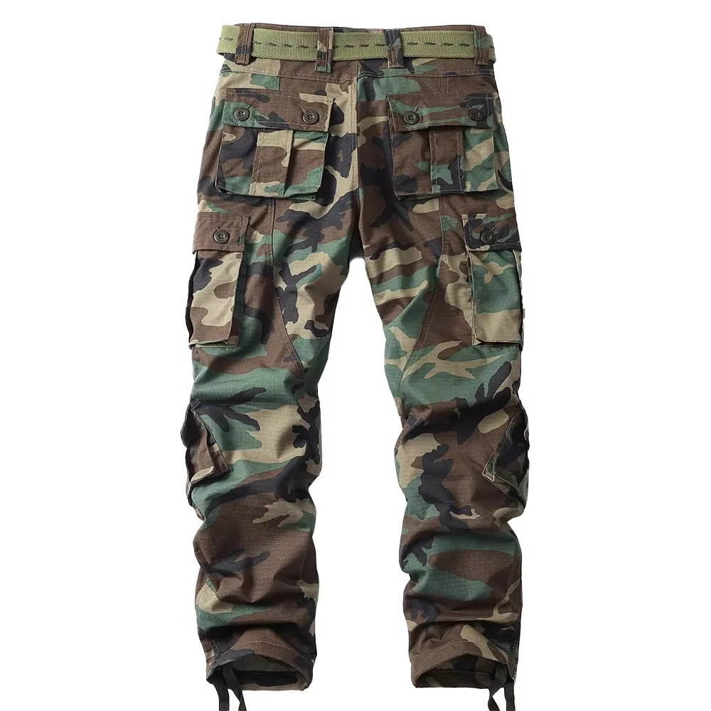 Tactical  Cargo Pants men Work Camouflage Casual Pants Outdoor Milita Ripstop Clothing Hiking Streetwear Men Sweatpants(no belt)