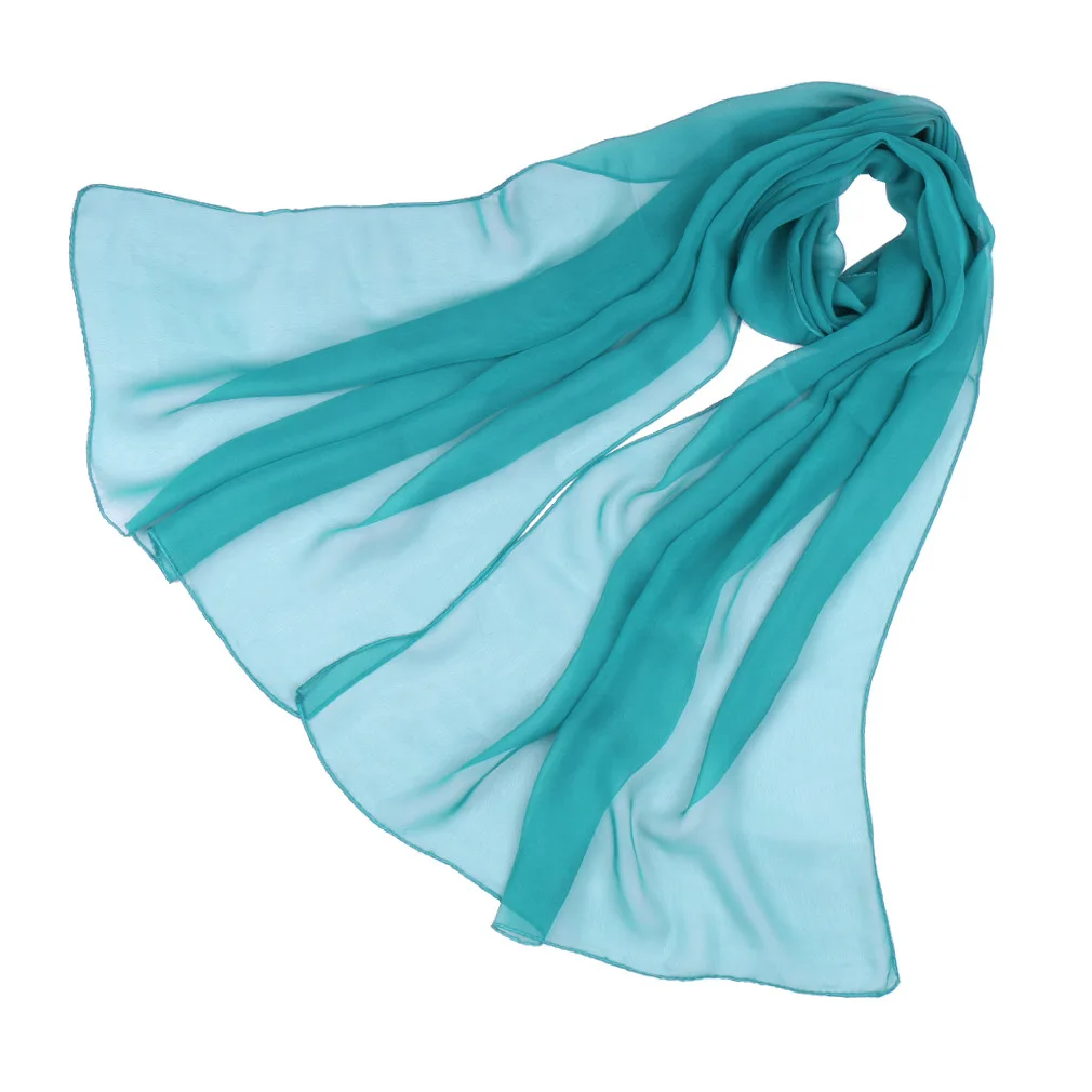 New Summer Chiffon Women Scarves Girls Solid Color Sunscreen Thin Scarves Soft Performance Scarf Casual Female Wrap Shawls