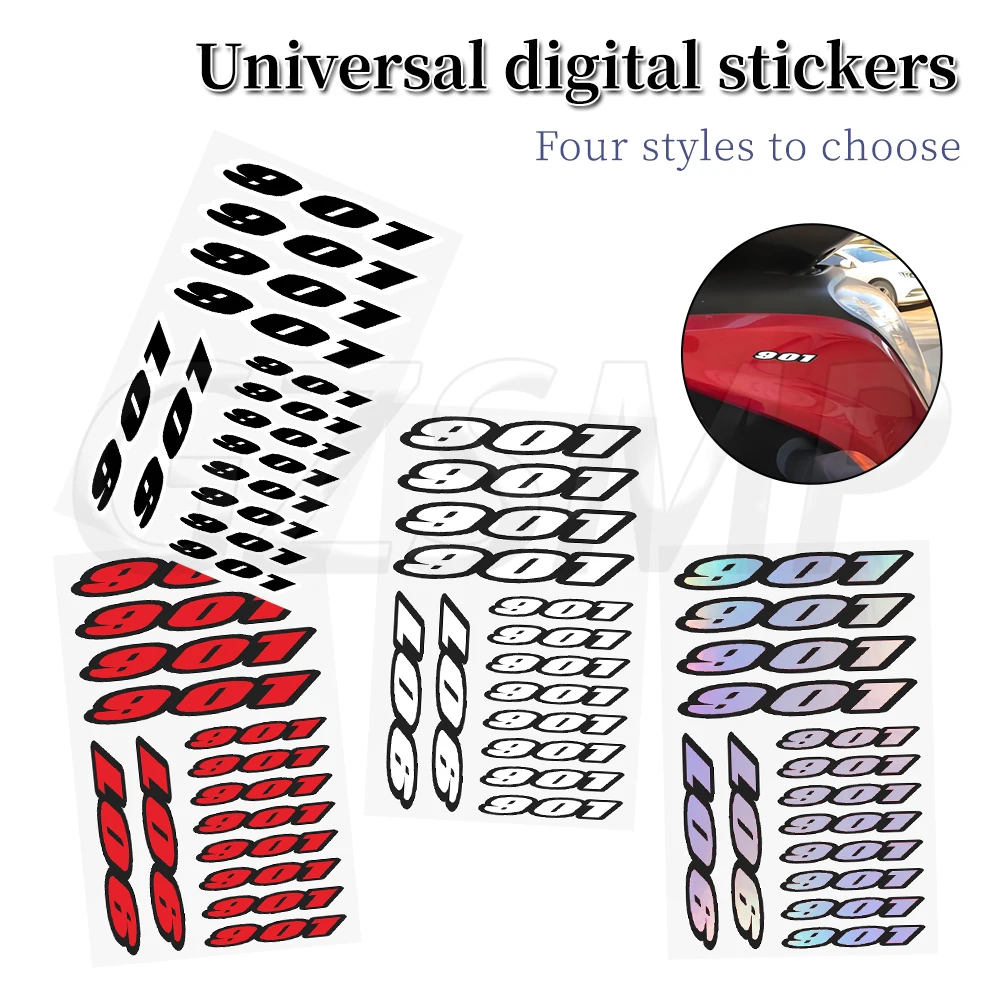 

Number 901 Motorcycle Stickers Motocross Body Universal Decals Fit for HUSQVARNA Norden 901