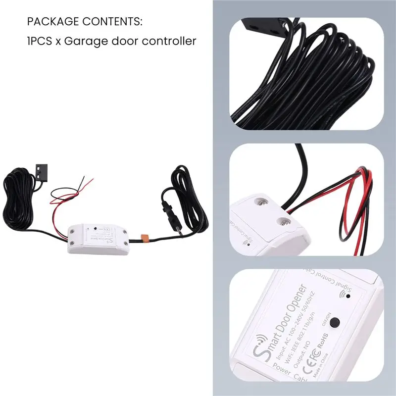 AA08-Garage Door Controller Wifi Controller Smart Door Controller Switch Opener Voice Remote Control