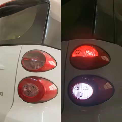 Car Rear Brake Light Decorative Stickers Funny Cute Vinyl Decals For Smart 451 Fortwo Exterior Trim Accessories