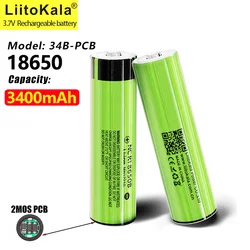 Hot Original LiitoKala 18650 3400mah NCR18650B 3.7 v 3400 mah 18650 Lithium Rechargeable Battery For Flashlight batteries