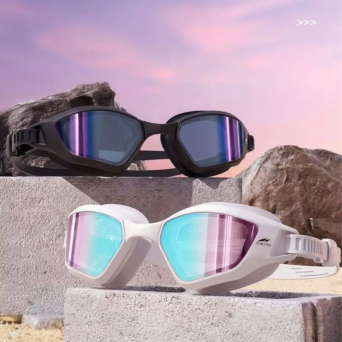

Waterproof Anti-Fog High-Definition Colourful Racing Swimming Goggles for Men Women Adults