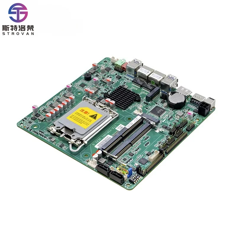 H610 Industrial Motherboard LGA1700 Core I3 I5 I7 6 COM RS232/485 4K Display DP HD LVDS Dual LAN WiFi for Smart Factory Kiosk