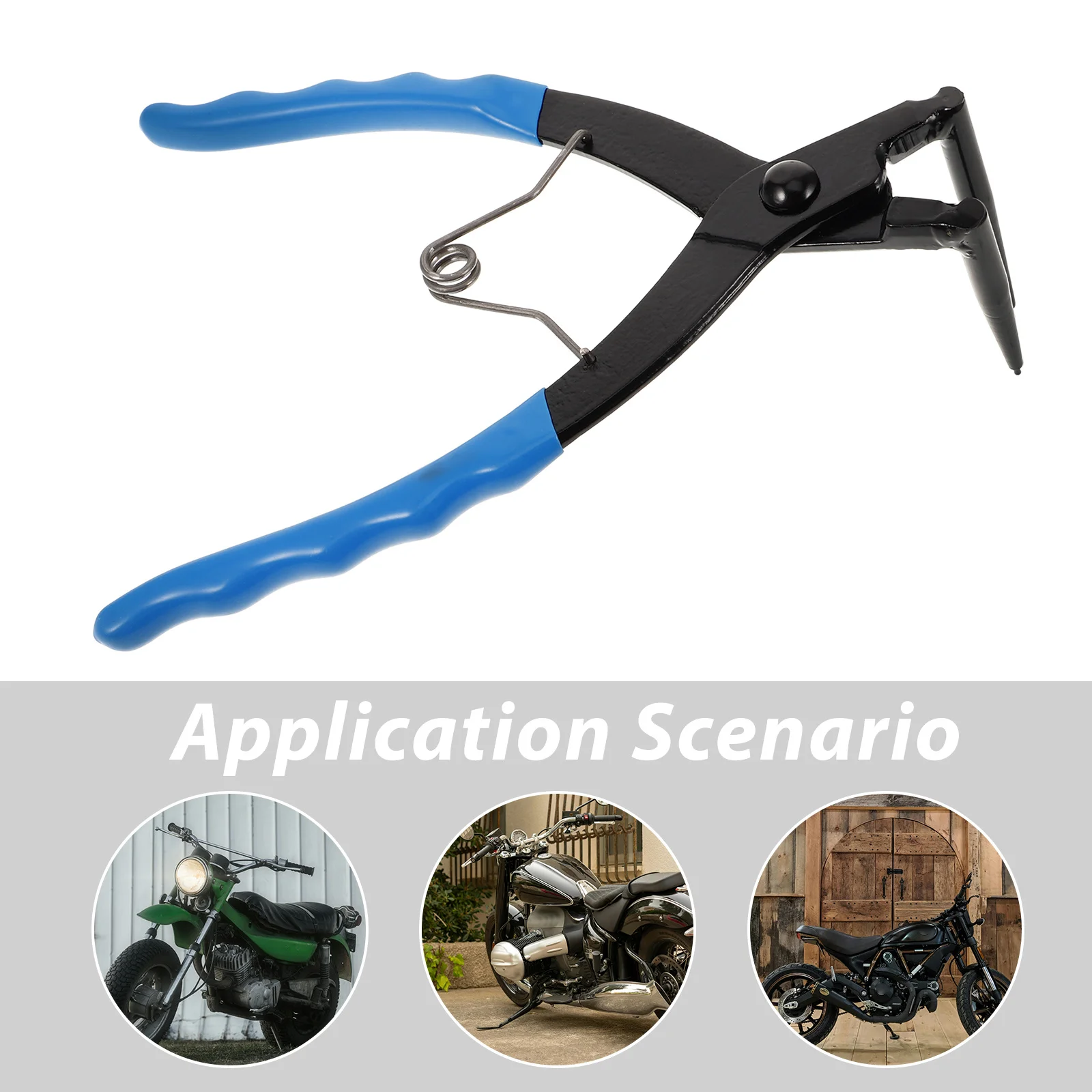 Pinza per anelli elastici per bomboniere Dispositivo di rimozione anelli interni Pinza per anelli elastici trattata termicamente a ganascia piegata da 90 gradi Acciaio al carbonio durevole per auto