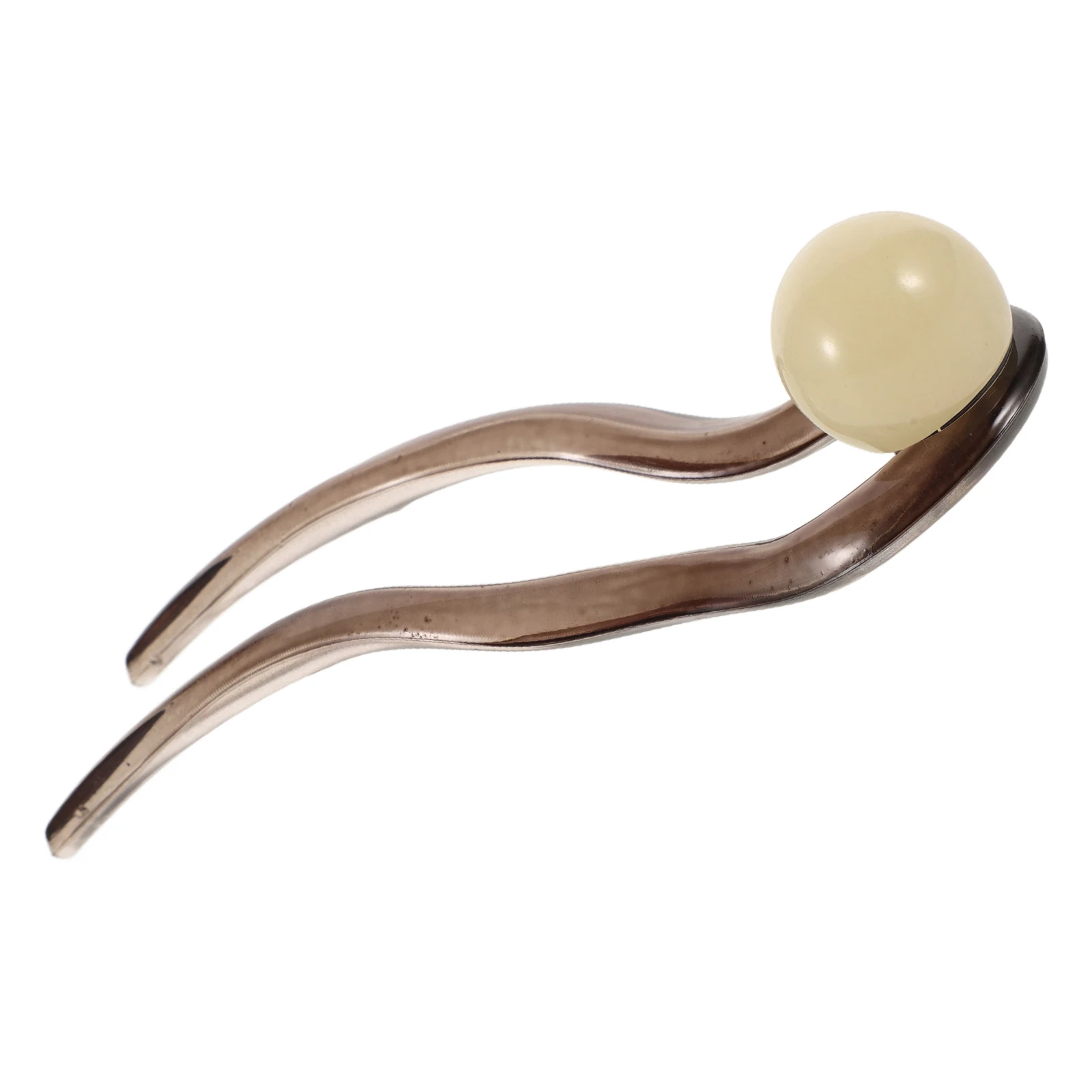 

U Shaped Hair Accessories For Women Pearl Decorated Vintage Style Bun Holder Thick Grey Chignon Accessories Women Hairstyle