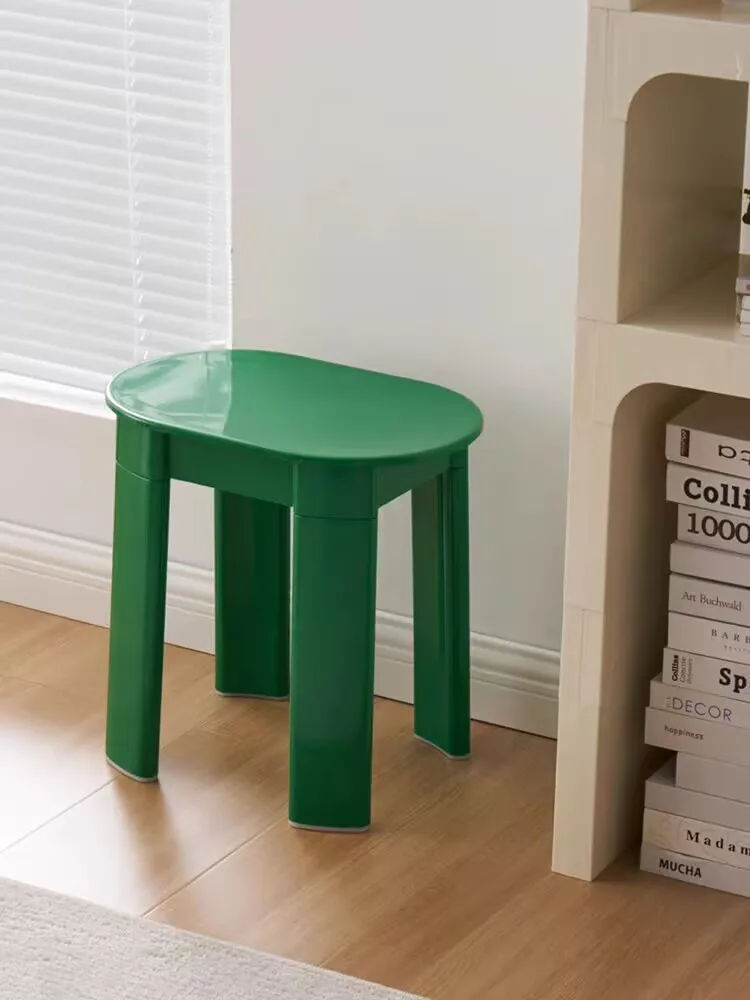 

Vintage Round Stool Designer Nordic Style Modern Minimalist Living Room Side Table Chic Vanity Bench Corner Table Dressing Stool