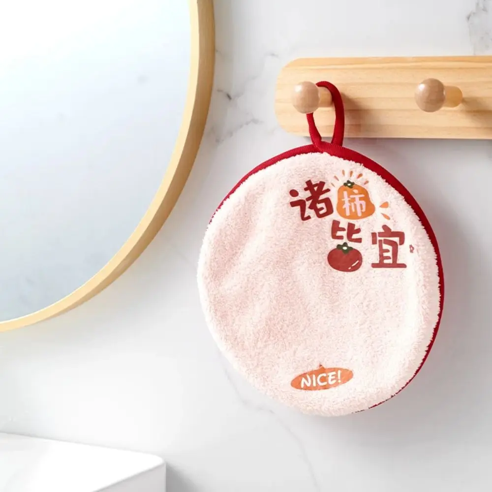 1Pcs New Chinese Style Hand Towel Kitchen Bathroom Tableware Cleaning Small Towels Kids Bathing Soft Absorbent Hanging Towel