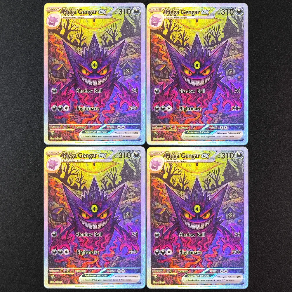 4-pezzi-carte-pokemon-en-proxy-2025-fai-da-te-mega-gengar-ex-sar-super-rare-da-collezione-singole-classiche-anime-giocattoli