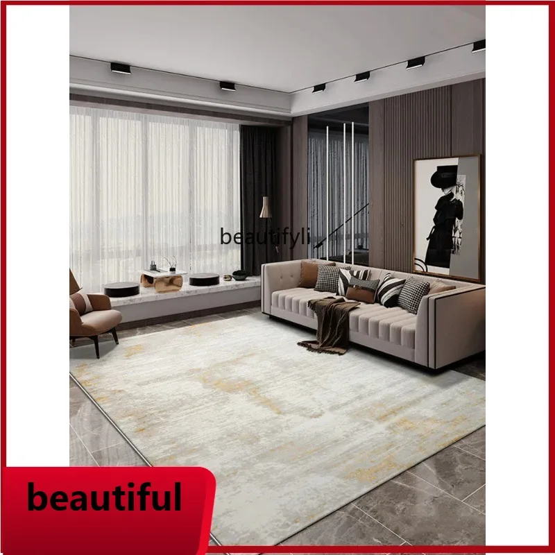 

F132 Living room minimalist coffee table blanket modern minimalist bedroom bed, home can be cut light luxury study floor mat