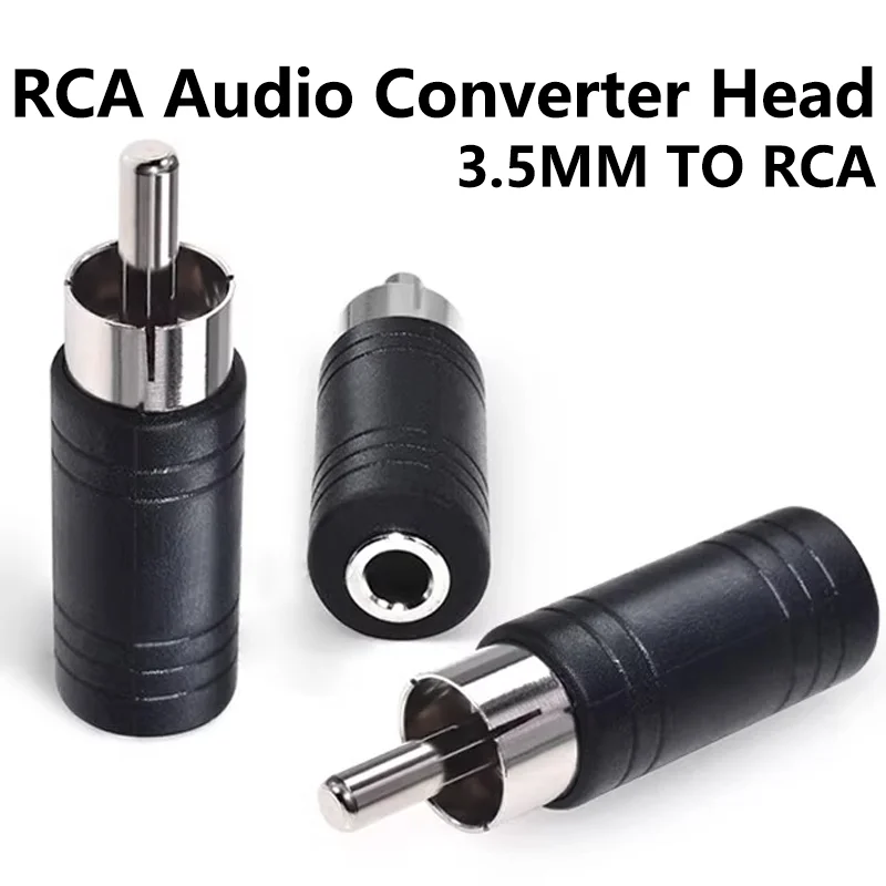 

5/20/100PCS 3.5mm Female to RCA Terminal Audio Plug Connector socket Jack RCA Male Plug to 3.5mm Female Adapter Converter