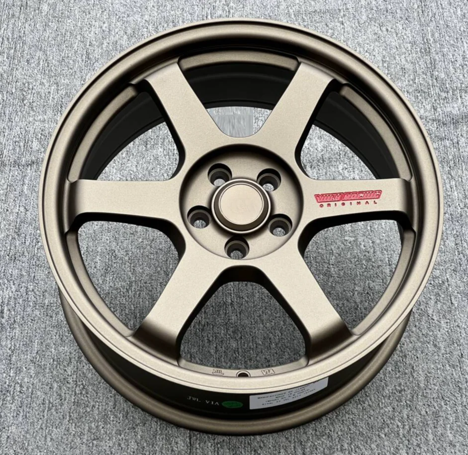 RY TE37 14 15 16 17 18 Cal 4x100 4x114.3 5x100 5x108 5x112 5x114.3 5x120 felgi wyścigowa nadające się do BMW Honda Mazda