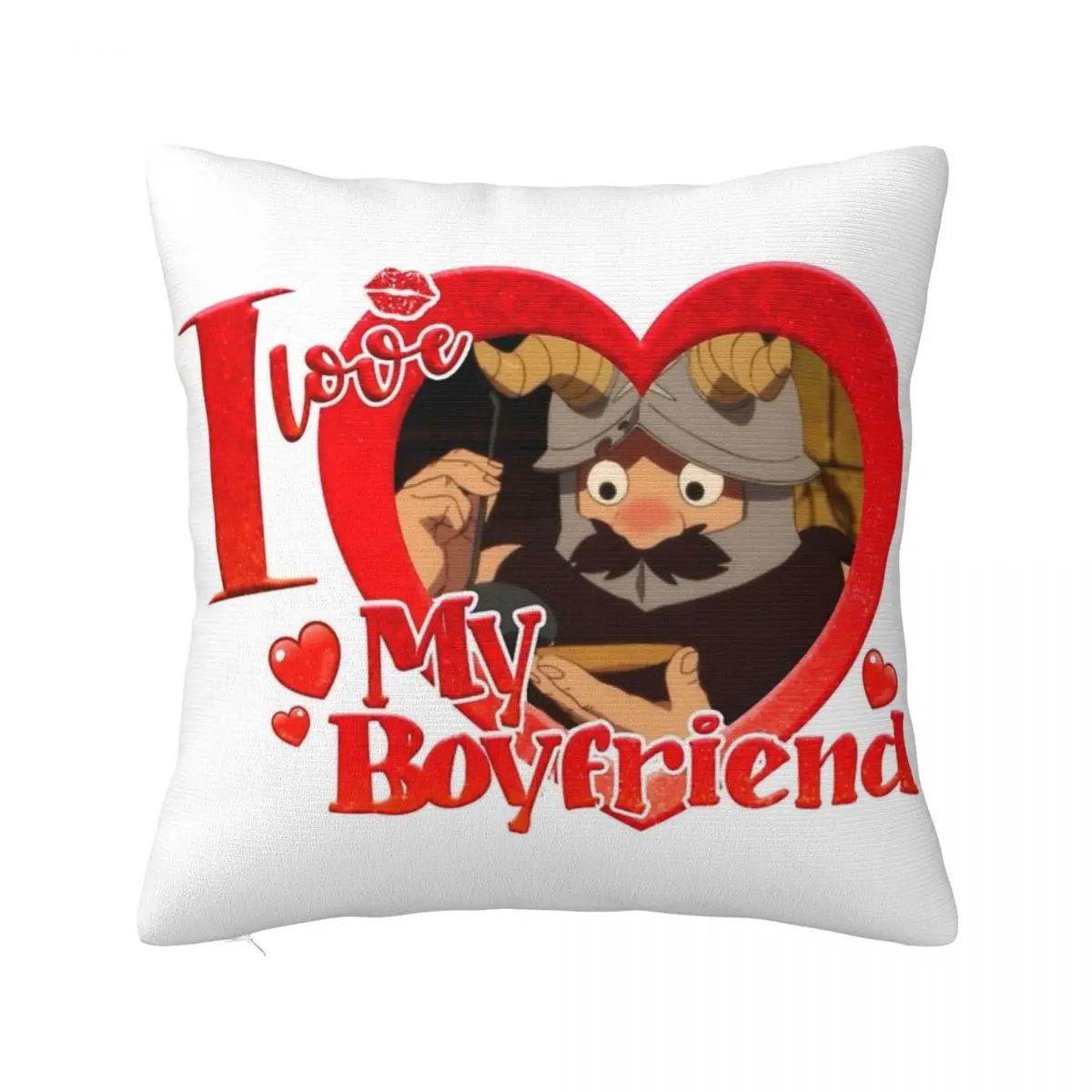 I LOVE MY BOYFRIEND SENSHI Pillowcase Print Cushion Cover Decorative Delicious in Dungeon Pillow Case Cover Home Square 45X45cm