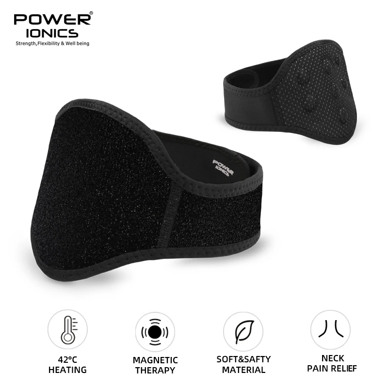 New Power Ionics Soft Safty Self-Heating Magnetic Massage Far Infrared Rays Pain Relief Neck Brace Support Pad