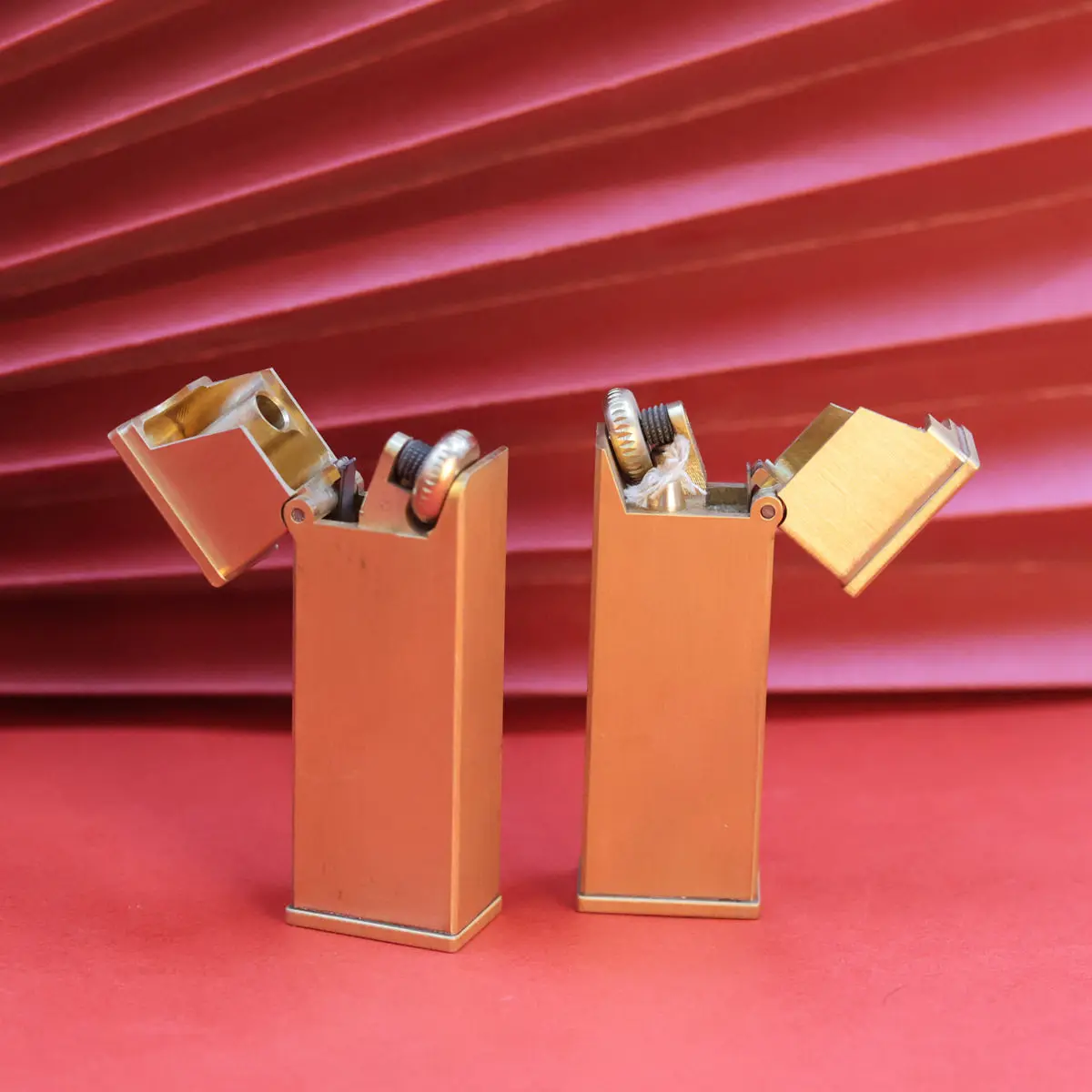 Retro Trench Lighter Full Brass Rare oIL Lighter Flip Cover Ignition Lighter Cigarette accessorie Men\'s Gift Gadgets