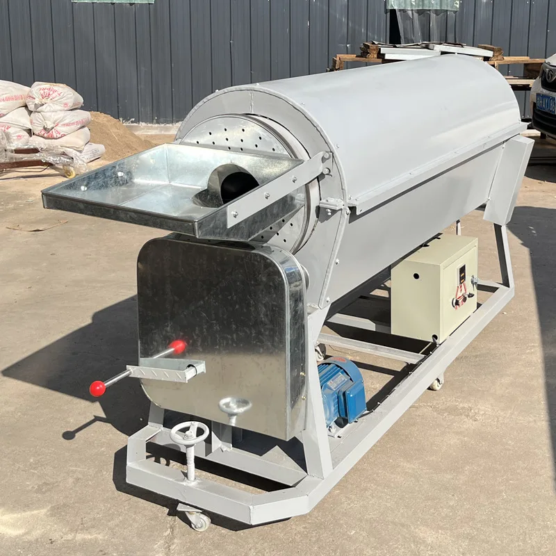 Continuous tea tube fixing machine, green tea steaming fixing machine, tea baking machine