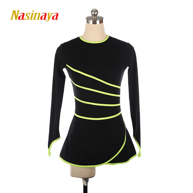 Women'S Figure Skating Costume Long Sleeve Skating Competition Suit Children'S Skating Skirt