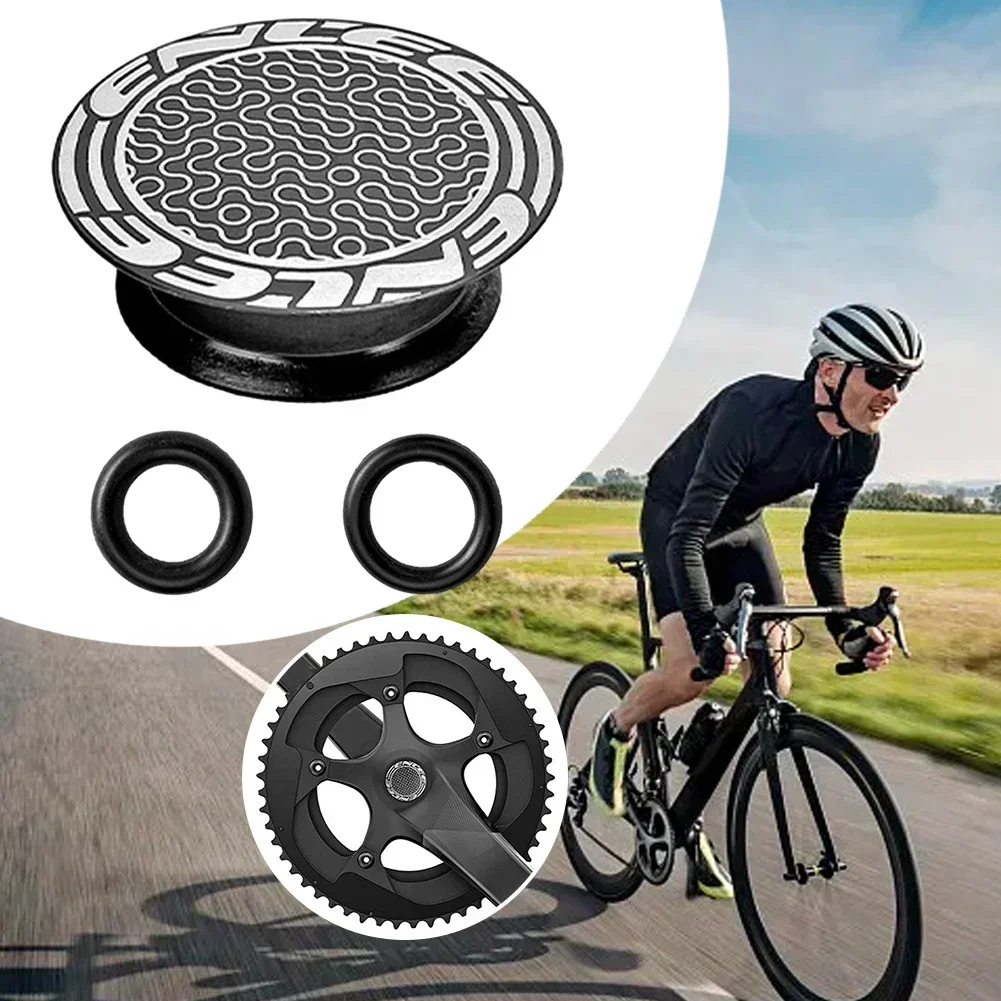 Bicycle Crank Arm Dust-proof Cover Hollow Integrated Tooth Plate Aluminum Alloy Crank Dust Cover Crankset Cap Bike Accessories