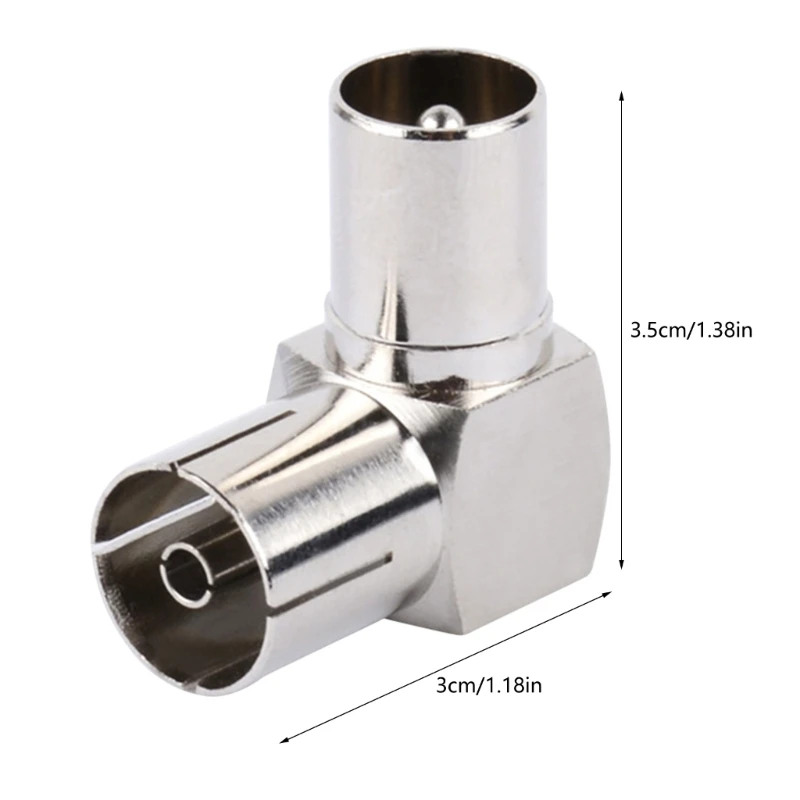 Đầu nối cáp trên không góc phải đồng trục RF RF Đồng trục F Nữ tới Nam