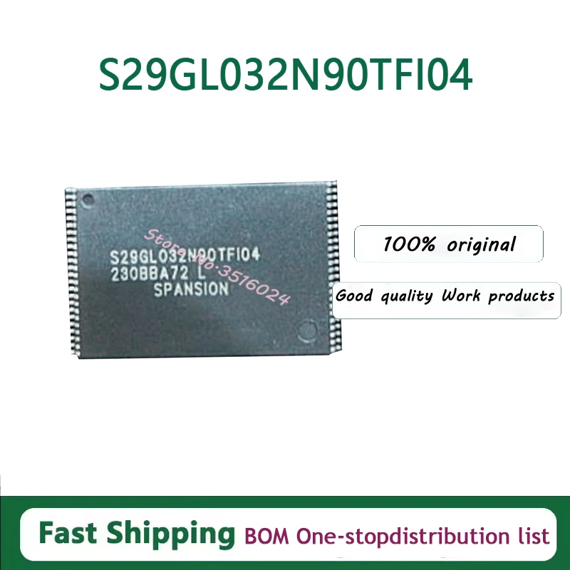 10PCS/lot   S29GL032N90TFI04 S29GL032N90TFI040 S34ML02G200TF100 S34ML02G200TFI000 256MB TSOP 100% NEW