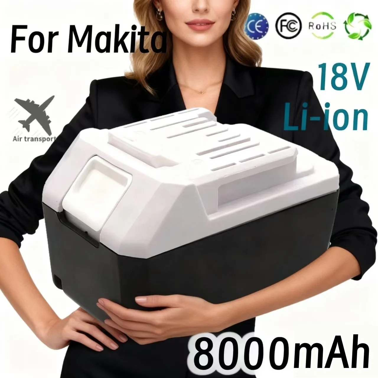 

8000mAh High Capacity BL1813G Battery For BL1811G BL1815G BL1820G Makita Drill HP457D Impact Driver DF457D JV183D