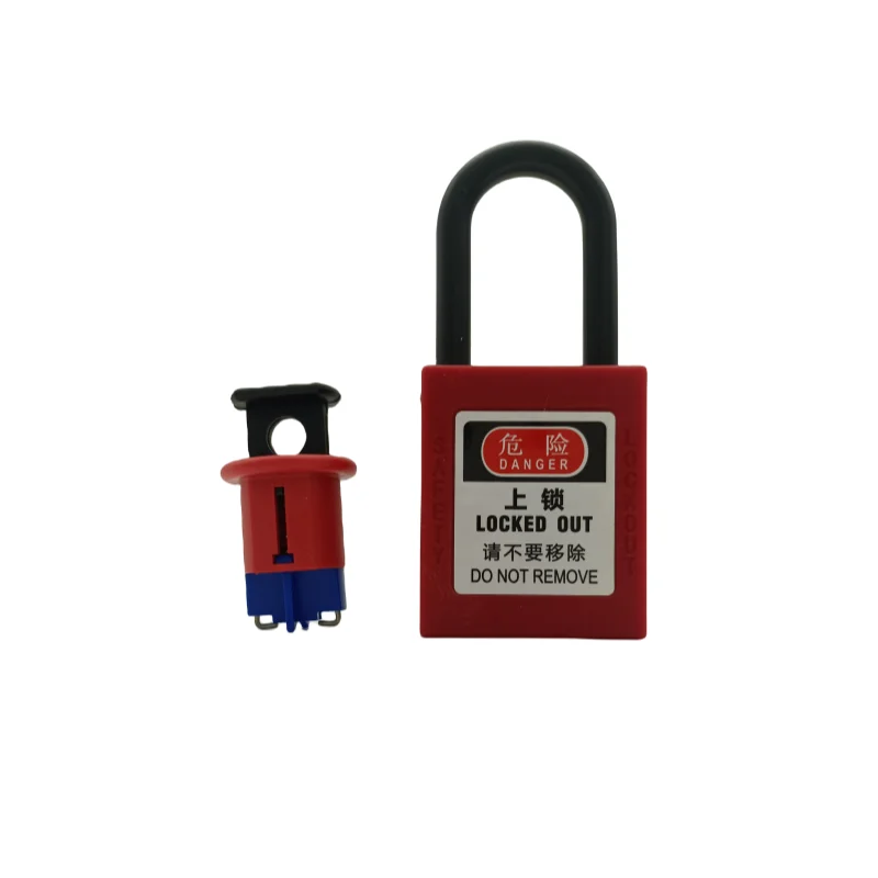 Circuit Breaker Locks Electrical Safety Lockout Miniature Air Switch Breaker Lockout For Power Isolation Pinout LOTO TAGOUT