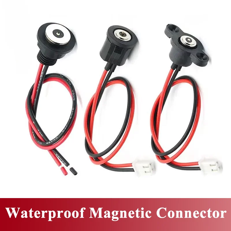 Waterproof Threaded Magnetic Connector Power Charging Cable DC-10-15-CX USB Magnetic Suction Contact Male Female Plug Terminal