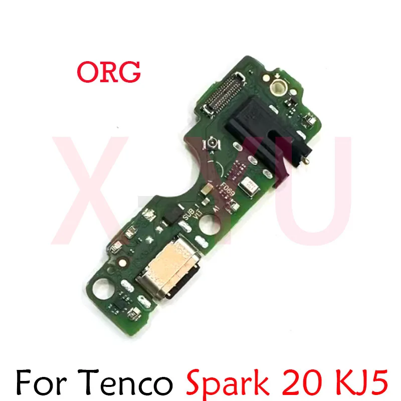 Org For Tecno Spark Go 2024 10 20 Pro KI7 KJ5 BG6 USB Charging Board Dock Port Flex Cable Repair Parts