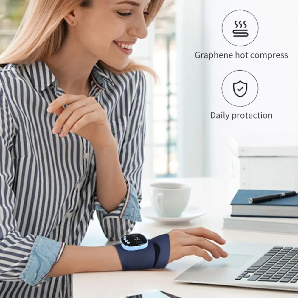 

Remote Control Massage Wristband Recover Damage Repair Heating Wristband Breathable Rechargeable Wrist Protect Band Home