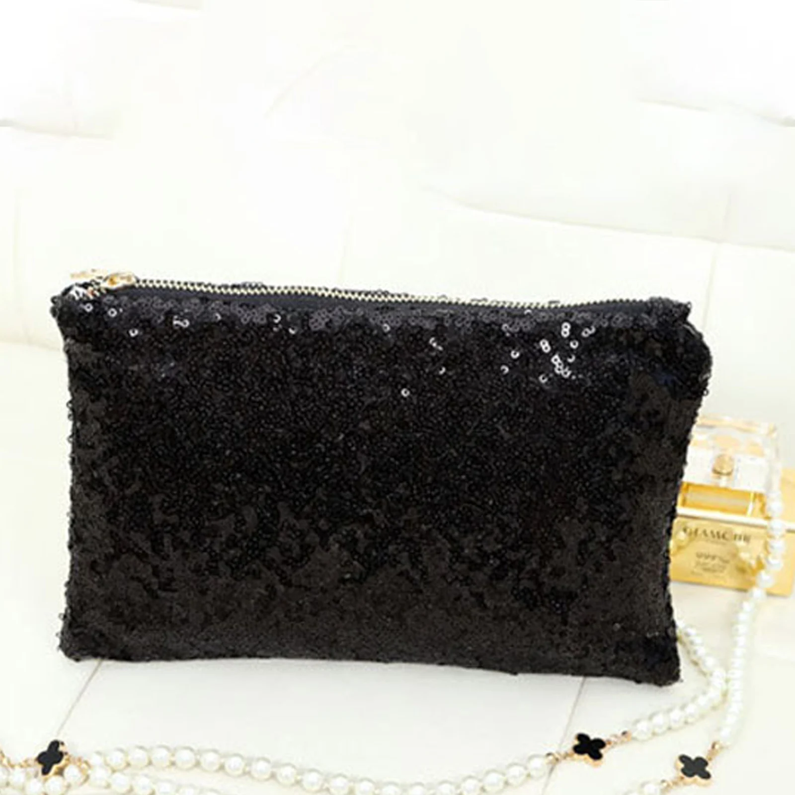 1Pcs 2023 New Retro Luxury Sequins Hand Bag Taking Late Package Clutch Bag Sparkling Dazzling Sequins Clutch Bags Purse bag