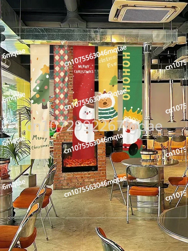 Christmas Decoration, Hanging Banner, Internet Celebrity, Outdoor Background, Shopping Mall, Activity Atmosphere, Scene Layout