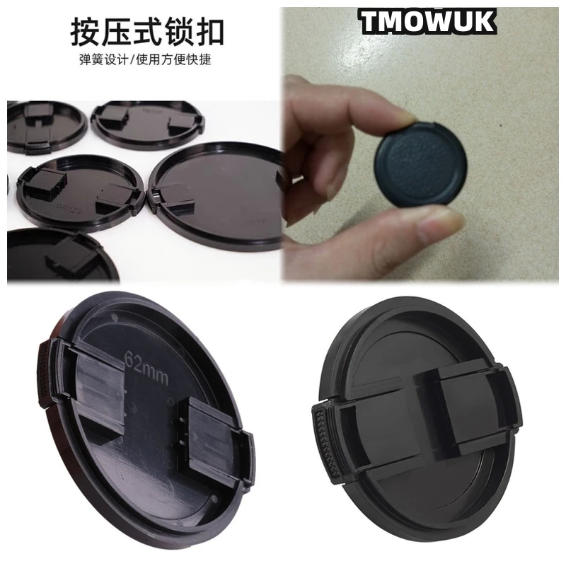 

For OLYMPUS PEN E-P1234567 E-M E-410 E-420 E-450 Camera Lens Cap Protective Cover Center Pinch Snap-on 49mm 52 55 58 62 67 72 77