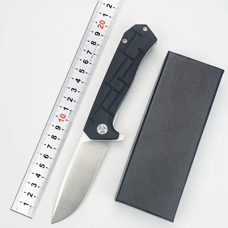 Outdoor folding knife high hardness tactical knife G10 self-defense portable survival knife outdoor camping sharp EDC tool