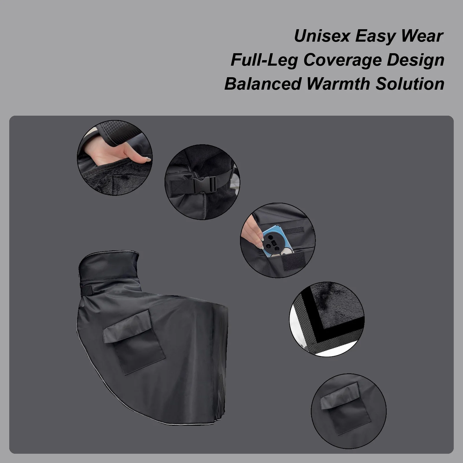 

Motorcycle Apron Leg Cover Windproof Waterproof Thick Winter Warm Leg Protector E-Bike Apron Blanket Protector For Winter Drive