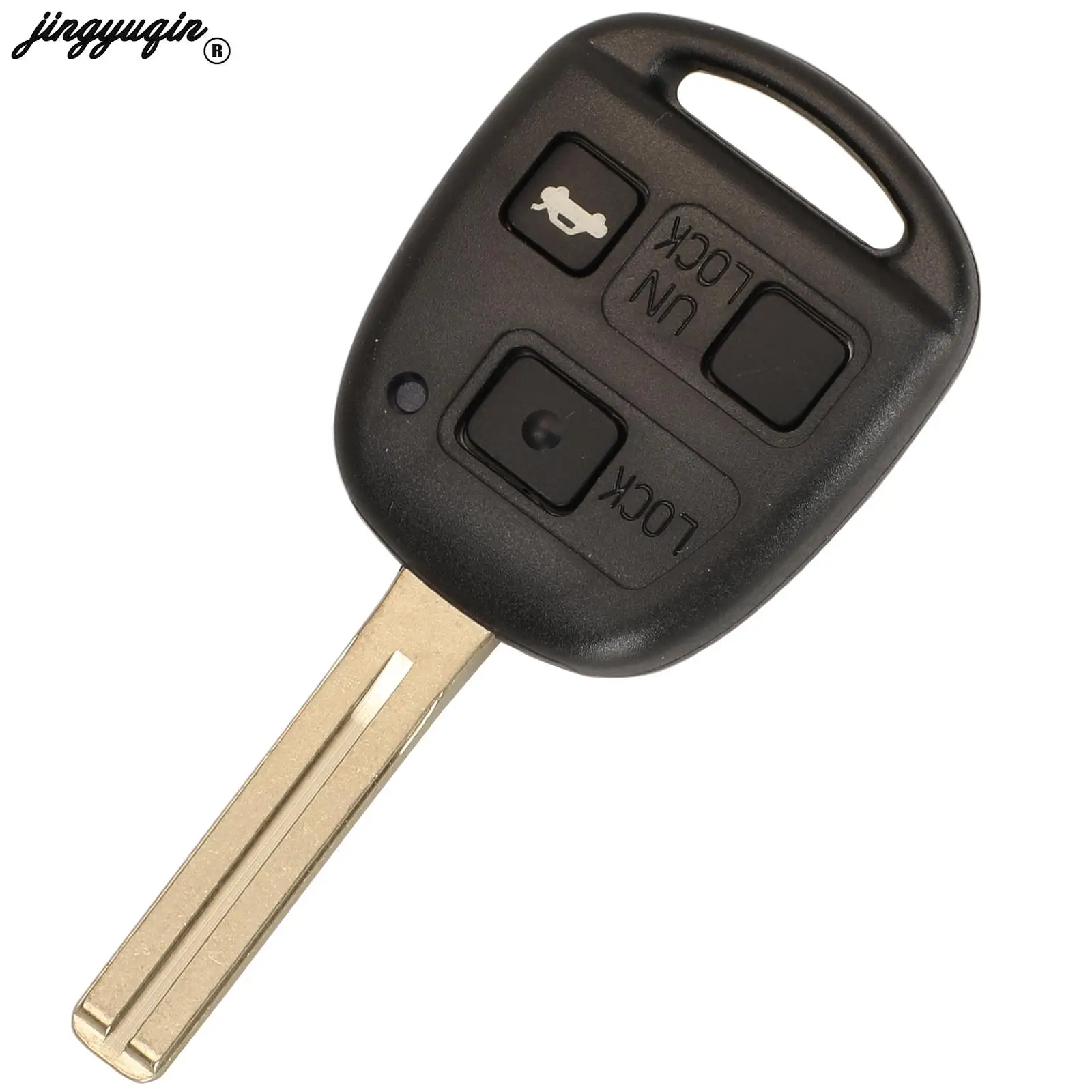Jingyuqin 50171 433MHz 4D67 Chip Remote Key Fob for Toyota Prado 120 RAV4 Kluger Previa FJ Cruiser Land 100 2/3 Buttons