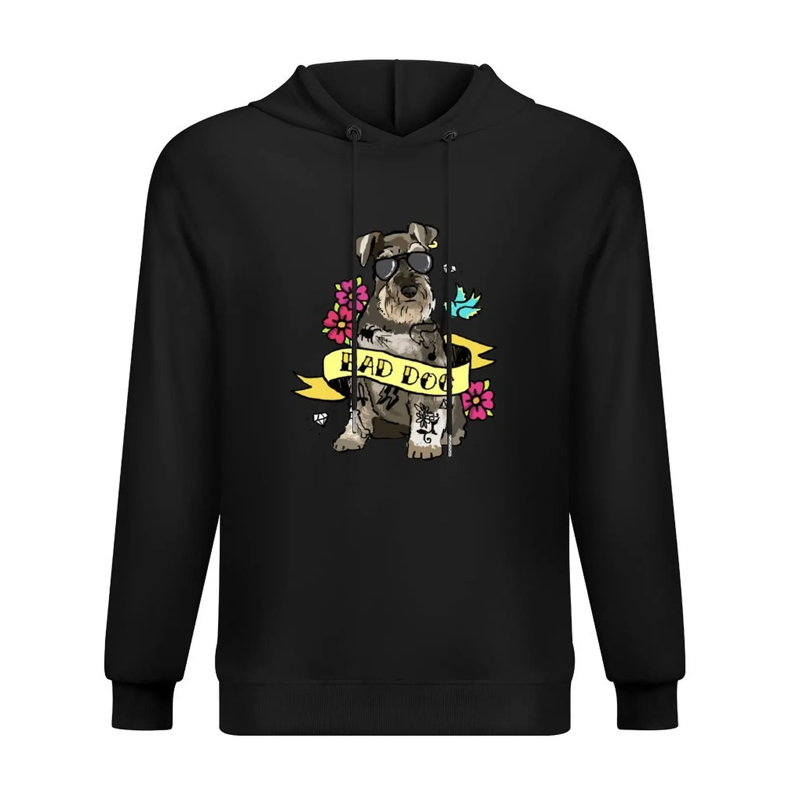 

Bad Dog Schnauzer Tattoo Hoodie aesthetic clothing hooded shirt mens designer clothes men clothing hoodie