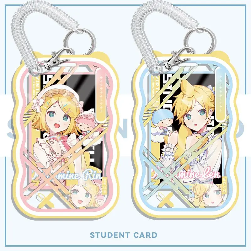 الحب والفضاء العميق أنيمي Otori Emu طالب وجبة مجموعة من البطاقات ID مجموعة حافلة مترو الانفاق بطاقة مجموعات واقية غطاء بطاقة المفاتيح قلادة