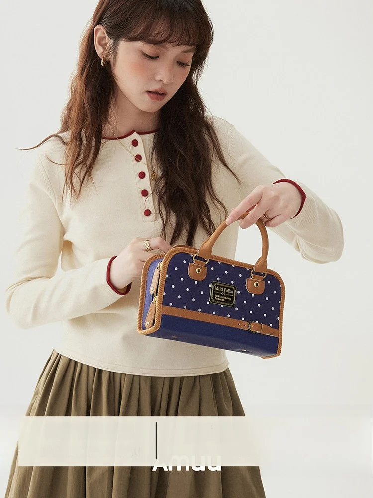 

AMUU Оригинальный цветной вязаный свитер с пуговицами и манжетами, базовый топ для женщин, простой, элегантный, ранняя весна, новинка