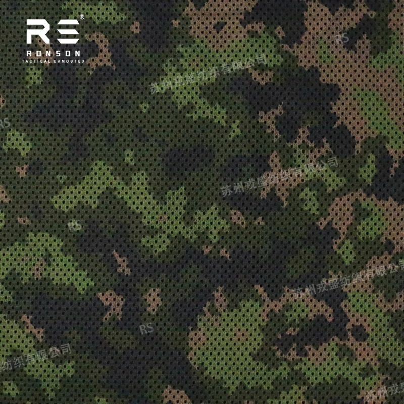 Mesh fabric 120gsm M05 Finnish Terrain camouflage fabric tactical tricot fabric mesh for printed