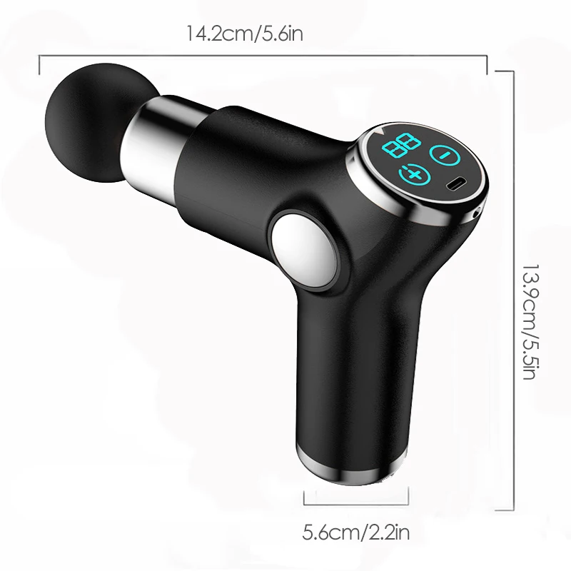 32 Speed LCD Body Massge Gun Vibration Neck Massager Portable Fitness Device For Body Neck Arm