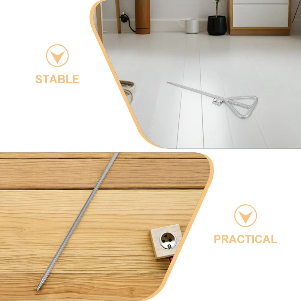 2Pcs Galvanized Ground Rod Heavy Duty Outdoor Rust Resistant for Electrical Grounding Antenna Generator Electric Fence Systems