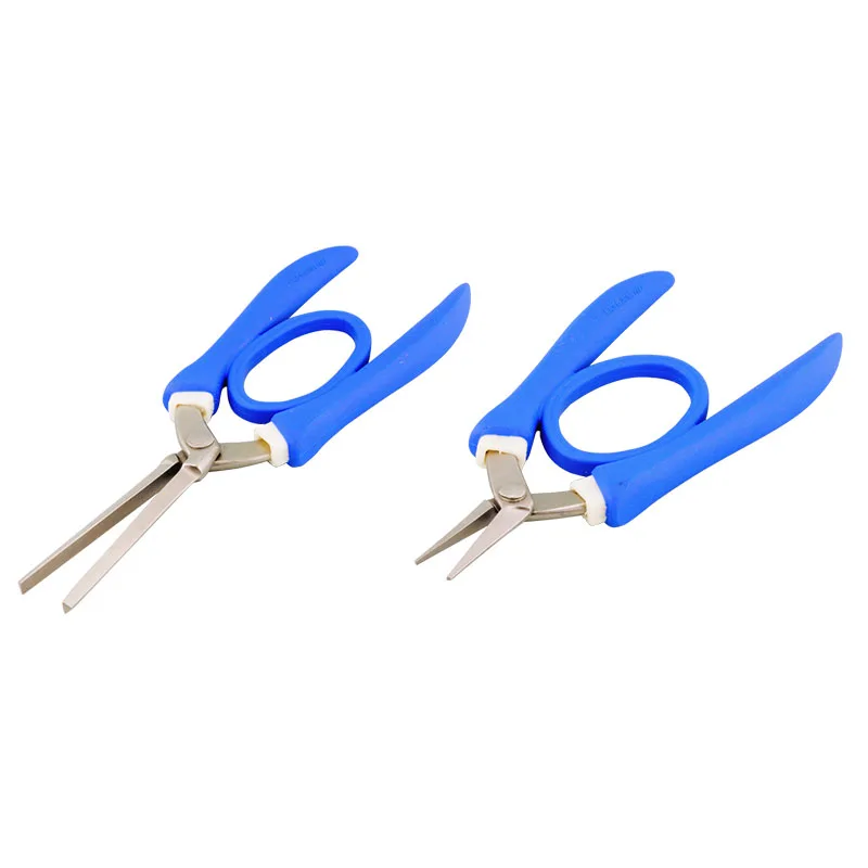 

Japanese Stainless Steel Edge Bender Pliers Long Nose 160mm & Short Nose 130mm Triangle Jaw for Jewelry Clasp Bending