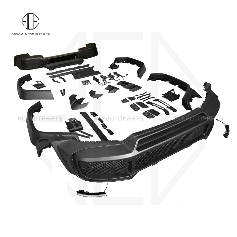 W464 Kit corpo adatto per Mercedes Benz Classe G W464 G63 G550 Materiale PP Paraluce posteriore in fibra di carbonio Stile B 2019-up