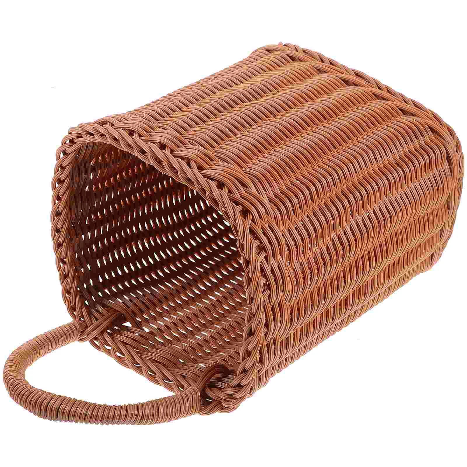 

Rattan Flower Basket Wall Hanging Storage Potato Ricer Fruit Baskets for Kitchen Organizer Woven