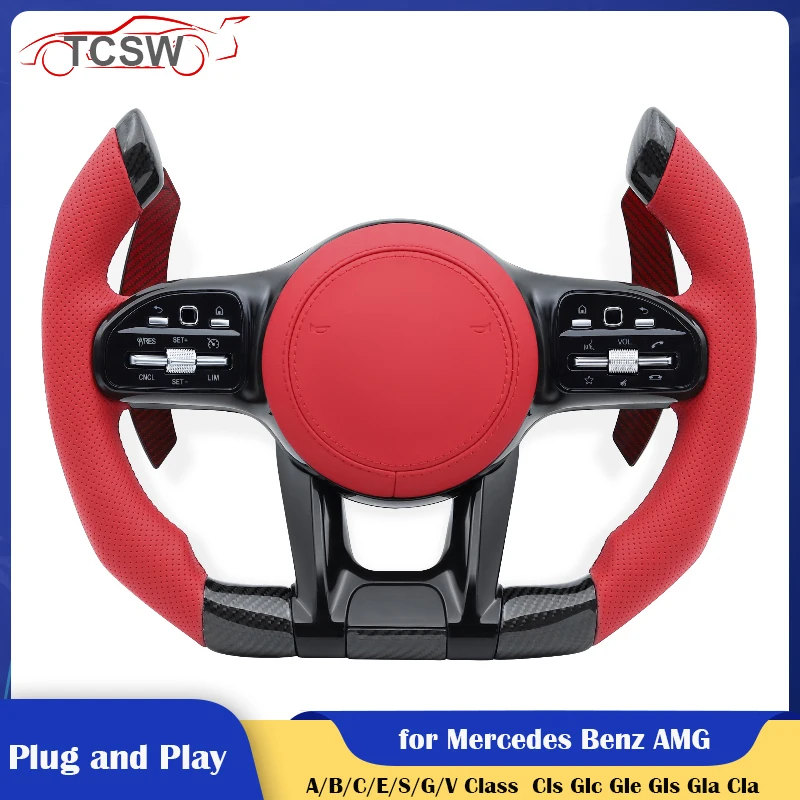 

Sport Racing Carbon Car Steering Wheel for Mercedes Benz AMG W117 W166 W177 W197 W205 W212 W213 W216 W217 W218 W222 W253 W257