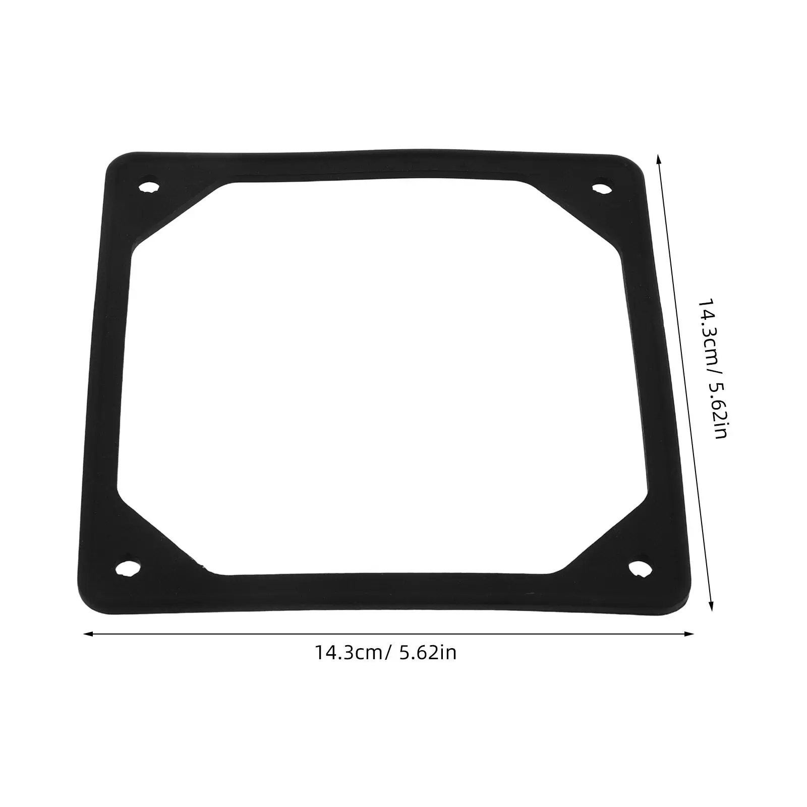 5Pcs Pc Case Fan 140Mm Silicone Shock Absorption Pads Vibration Isolation Damper Anti Vibration Black Cooling Fan Noise