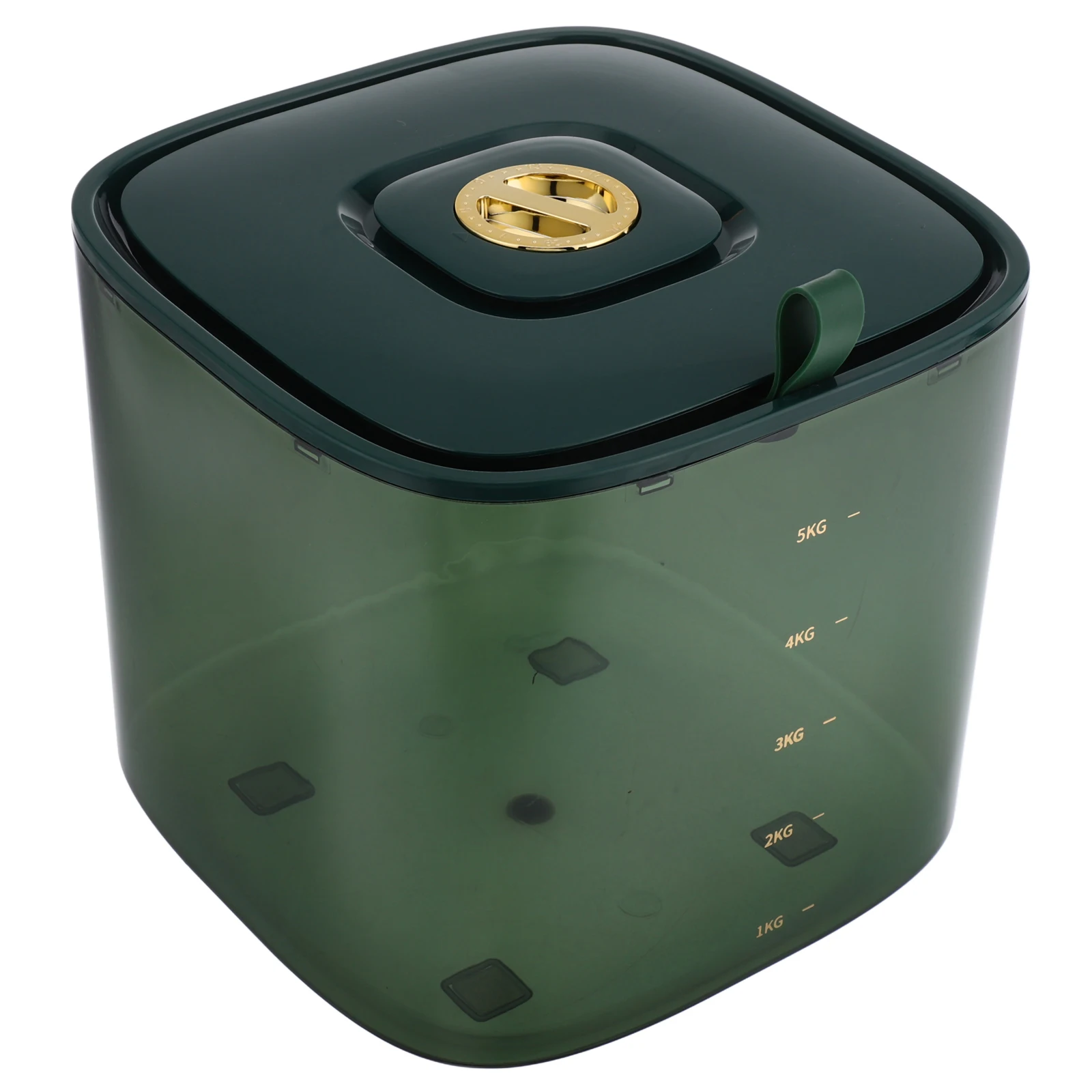 

Container Rice Storage Box Flour Jar Grain Sealed Bucket Cereal Functional Green for Food Containers