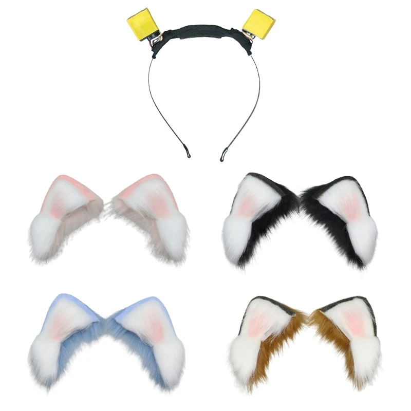 

Cosplay Cartoon Moving Ear Hair Hoop Woman Headband for Easter Halloween Cosplay Hair Accessories