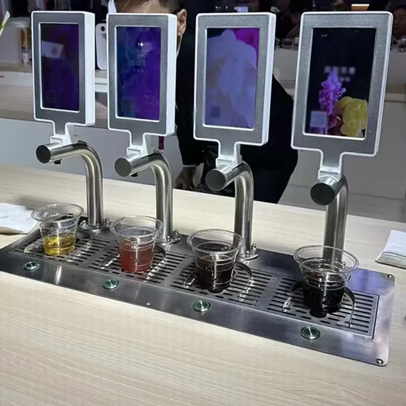 Customizable Commercial Grade Beverage Juice Beer Coffee Liquid Dispenser Automatic Operation Stainless Steel Filter